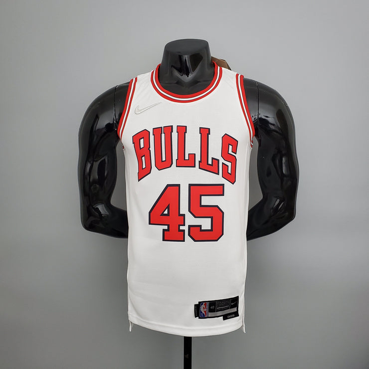 JDRDAN#45 Chicago Bulls white NBA
